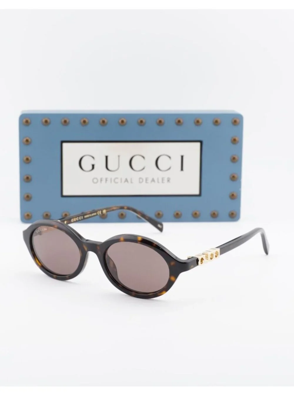 Gucci GG2153S 002 Oval Sunglasses – Havana / Brown